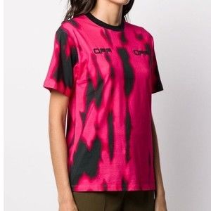 OFF-WHITE VIRGIL ABLOH WOMEN'S TIGER DYE CASUAL T-SHIRT